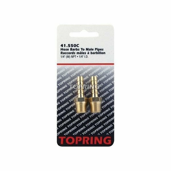 Topring Barb Hose 14x14in Male, 2PK 41.550C